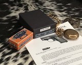 1920 Colt model 1908 Hammerless .25 acp, Nickel W/ Mother of Pearl grips, boxed - 3 of 18