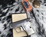 1920 Colt model 1908 Hammerless .25 acp, Nickel W/ Mother of Pearl grips, boxed - 18 of 18
