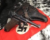 WWII 1937 Mauser P08 Luger, With dated holster, 2 mags, takedown tool, numbers matching - 3 of 20