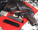 WWII 1937 Mauser P08 Luger, With dated holster, 2 mags, takedown tool, numbers matching - 19 of 20
