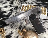 1910 Belgium Browning Renaissance Engraved, .380 acp. - 5 of 25