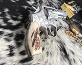 Smith & Wesson Model 65 Heavy Barrel, 3 inch, Engraved W/ Stags, .357 Magnum - 5 of 19
