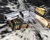 Smith & Wesson Model 65 Heavy Barrel, 3 inch, Engraved W/ Stags, .357 Magnum - 18 of 19