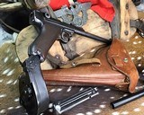 Matching # 1917 DWM Artillary Luger Rig, 9mm W/holster, snail drum, loader, shoulder stock, drum carrier - 22 of 25
