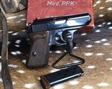 1966 Walther PPK, Box, Target, Tool, 3 mags, .380 ACP, Unfired, No Import Markings. - 2 of 25