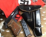 1941 Walther PPK Eagle-C WWII Police Pistol, Holster , 2 mags, Wauffen marked - 19 of 24
