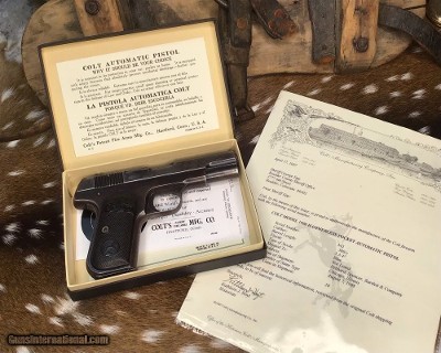 Early 1908 Colt #343, with Colt Letter and Interesting History, Trades Welcome! - Image 11 of 25