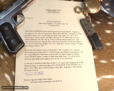 Early 1908 Colt #343, with Colt Letter and Interesting History, Trades Welcome! - Image 19 of 25