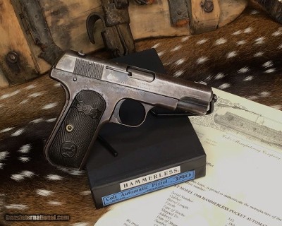 Early 1908 Colt #343, with Colt Letter and Interesting History, Trades Welcome! - Image 9 of 25