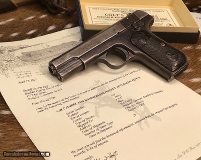 Early 1908 Colt #343, with Colt Letter and Interesting History, Trades Welcome! - Image 23 of 25