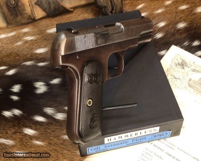 Early 1908 Colt #343, with Colt Letter and Interesting History, Trades Welcome! - Image 4 of 25