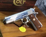 Colt Series 70 Bright Nickel 1911 with Box .45 acp, Gorgeous, Trades Welcome!