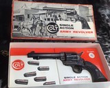 1968 Colt SAA, 5 1/2 inch ,.45 Colt, Unfired in Stagecoach Box, 2nd Generation, W/Receipt - 5 of 16