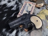 Engraved Remington Model 95 Type III Derringer, .41 Rimfire caliber, O/U Barrels, Ivory Gips - 4 of 4