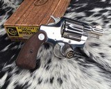 1960 Rare Factory Nickel Colt Detective Special, boxed, .38 Special