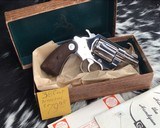 1960 Rare Factory Nickel Colt Detective Special, boxed, .38 Special - 2 of 22