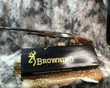 Browning Model 12 Shotgun, Grade G-5 ,.28 Gauge, Engraved W/Gold Inlay, NIB - 20 of 21