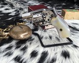 Kolb Baby Model 1924 Hammerless Revolver with Original Box, Nickel & Pearl - 14 of 15