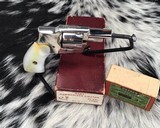 Kolb Baby Model 1924 Hammerless Revolver with Original Box, Nickel & Pearl - 10 of 15