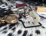 Kolb Baby Model 1924 Hammerless Revolver with Original Box, Nickel & Pearl - 12 of 15