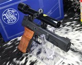 1981 Smith & Wesson model 41, .22 LR Target Pistol, Scoped W/ Box, 2 mags - 3 of 21