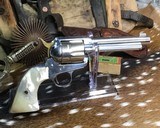 1902 COLT SAA .22LR, 5.5 inch, Nickel, Pearls, Christy’s Conversion, Trades Welcome! - 1 of 25