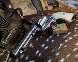 1902 COLT SAA .22LR, 5.5 inch, Nickel, Pearls, Christy’s Conversion, Trades Welcome! - 9 of 25