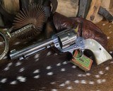 1902 COLT SAA .22LR, 5.5 inch, Nickel, Pearls, Christy’s Conversion, Trades Welcome! - 11 of 25