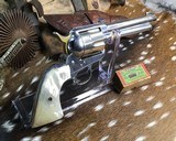 1902 COLT SAA .22LR, 5.5 inch, Nickel, Pearls, Christy’s Conversion, Trades Welcome! - 13 of 25