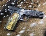 1921 Colt 1903 Hammerless , Engraved, Rams Horn Grips,.32 ACP, Boxed - 2 of 19