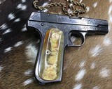 1921 Colt 1903 Hammerless , Engraved, Rams Horn Grips,.32 ACP, Boxed - 16 of 19