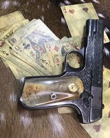 1921 Colt 1903 Hammerless , Engraved, Rams Horn Grips,.32 ACP, Boxed - 11 of 19