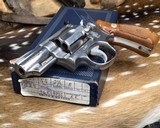 Smith & Wesson Stainless Combat Magnum, 66-1, 2.5 inch W /Box, Pinned & Recessed, Los Angeles Port Police Marked - 8 of 16