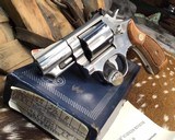 Smith & Wesson Stainless Combat Magnum, 66-1, 2.5 inch W /Box, Pinned & Recessed, Los Angeles Port Police Marked - 3 of 16