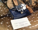 Smith & Wesson Stainless Combat Magnum, 66-1, 2.5 inch W /Box, Pinned & Recessed, Los Angeles Port Police Marked - 5 of 16