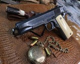1918 Mfg. Colt 1911, Hand Engraved, Ivory Grips, .45 acp. Presentation Case - 20 of 25