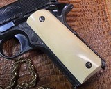 1918 Mfg. Colt 1911, Hand Engraved, Ivory Grips, .45 acp. Presentation Case - 9 of 25