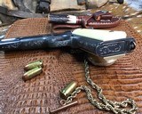1918 Mfg. Colt 1911, Hand Engraved, Ivory Grips, .45 acp. Presentation Case - 23 of 25