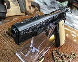1918 Mfg. Colt 1911, Hand Engraved, Ivory Grips, .45 acp. Presentation Case - 16 of 25