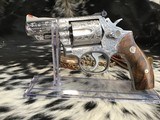Hand Engraved Smith & Wesson model 66-1 Stainless Combat Magnum, Boxed - 13 of 25