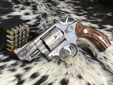 Hand Engraved Smith & Wesson model 66-1 Stainless Combat Magnum, Boxed - 17 of 25