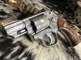 Hand Engraved Smith & Wesson model 66-1 Stainless Combat Magnum, Boxed - 19 of 25