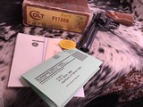 1974 Colt Python, 6 inch, One Owner, LNIB SOLD pending funding - 24 of 25