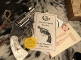 1964 Mfg. Colt Detective Special, Nickel, W/ Mother of Pearl Grips, Boxed. Gorgeous - 2 of 19