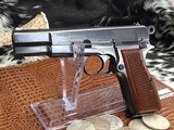 1956 Belgium Browning High Power, 9mm, Thumb Print, Ring Hammer - 4 of 17