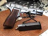 1956 Belgium Browning High Power, 9mm, Thumb Print, Ring Hammer - 16 of 17