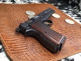 1956 Belgium Browning High Power, 9mm, Thumb Print, Ring Hammer - 11 of 17