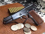 1956 Belgium Browning High Power, 9mm, Thumb Print, Ring Hammer - 13 of 17