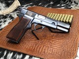 1956 Belgium Browning High Power, 9mm, Thumb Print, Ring Hammer - 6 of 17