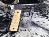 1947 Colt 1911, Hand Engraved, Ivory Grips, Cased, Gorgeous, Colt Factory Letter - 10 of 24